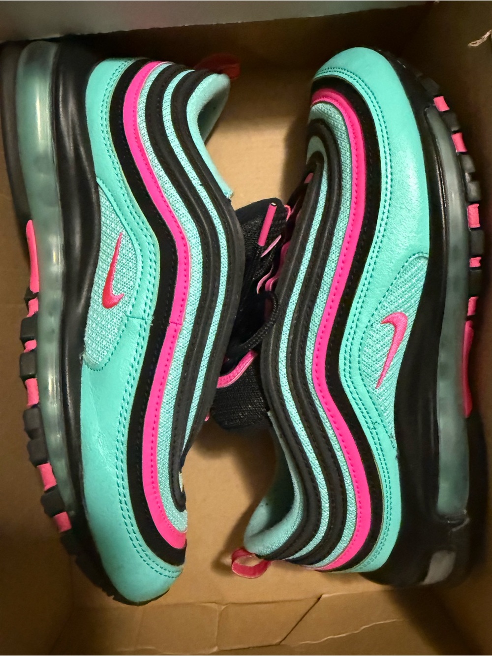 Nike Turquoise and Hot Pink Nike Air Max 97
South Beach Alternate